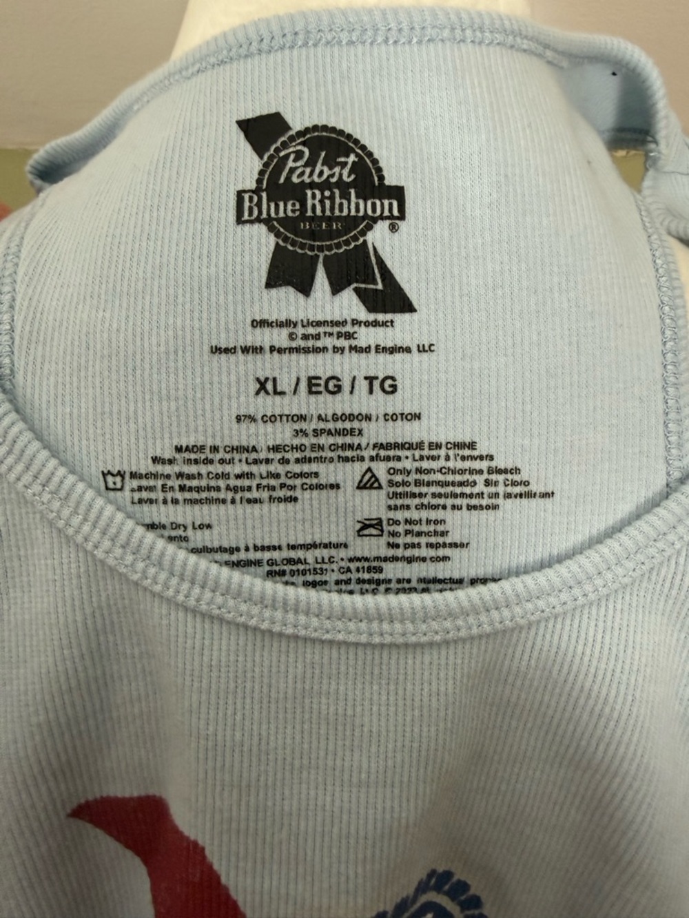 Pabst Blue Ribbon Racerback Tank Top - Picture 4 of 4